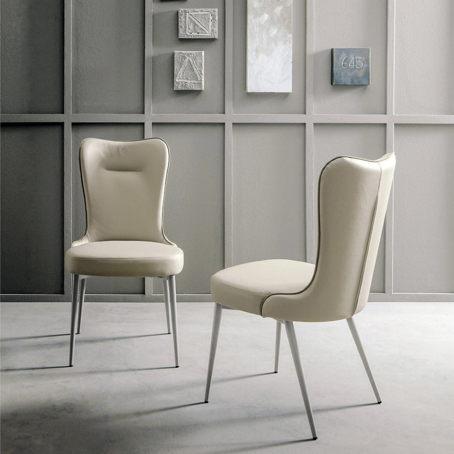 MICKEY Leather Dining Chair - Bellini