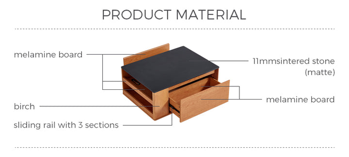 PRUSSIA Warm Wood Color Coffee Table