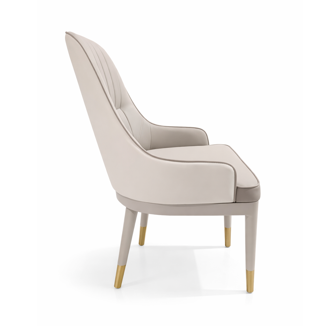MARCELLA Two-Tone Tufted Dining Armchair
