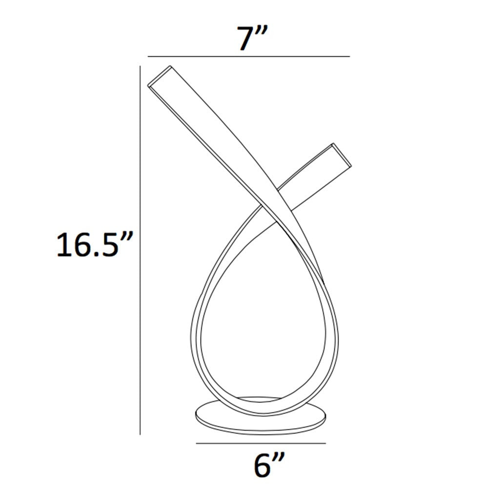 ROYCE Twisted Table Lamp