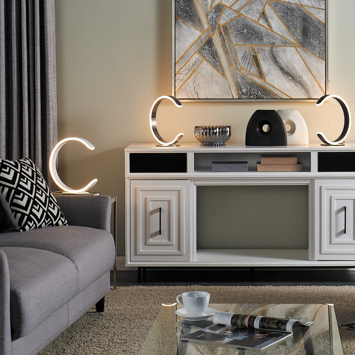 LUMA C-Shaped Curve Table Lamp