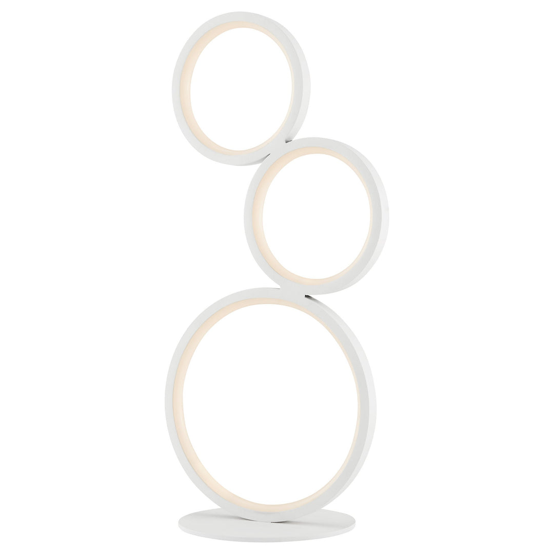 FEDORA Circle Rings Table Lamp White
