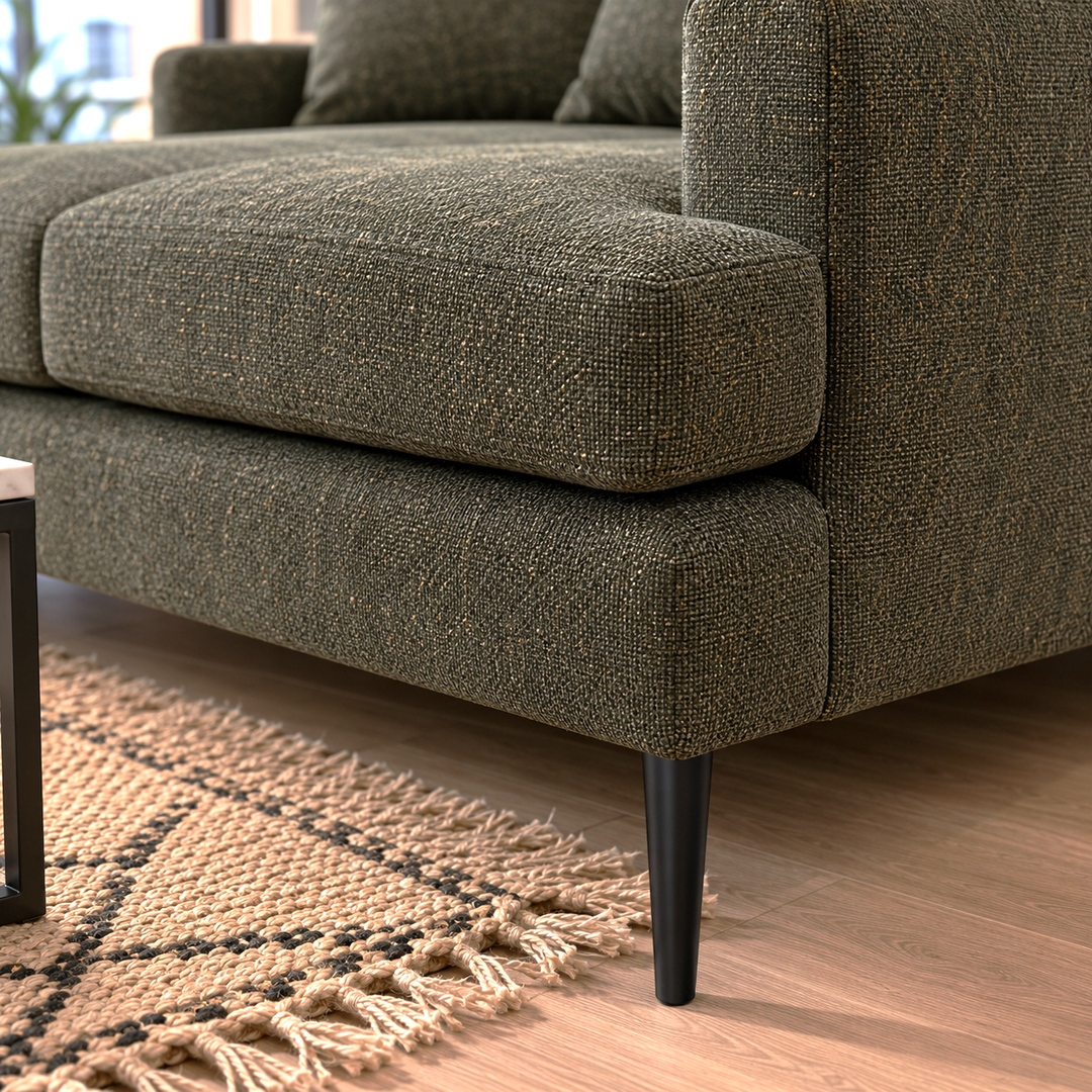 CESAR Camila Olive Green Fabric Sofa