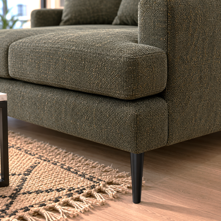 CESAR Camila Olive Green Fabric Sofa