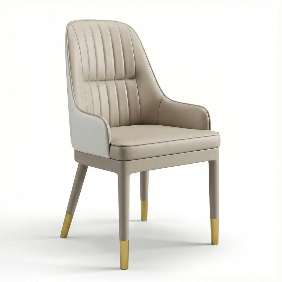 MARCELLA Two-Tone Tufted Dining Armchair