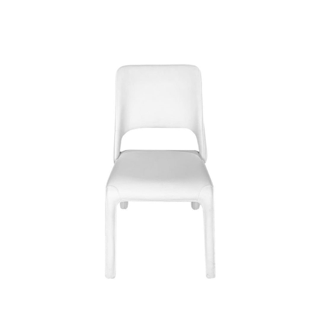QUILTON Open Back Dining Chair White