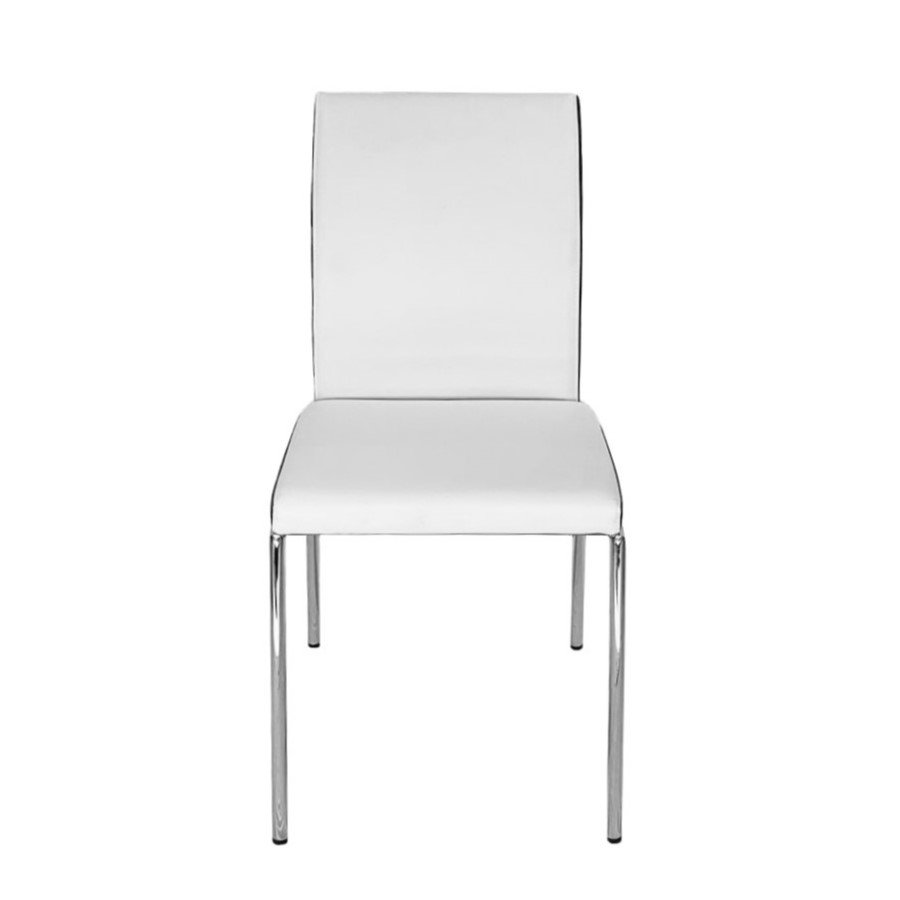 BURLINGTON Black & White Dining Chair White