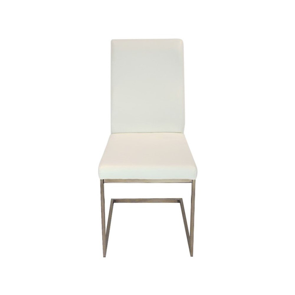MERISHA Cantilever Dining Chair White