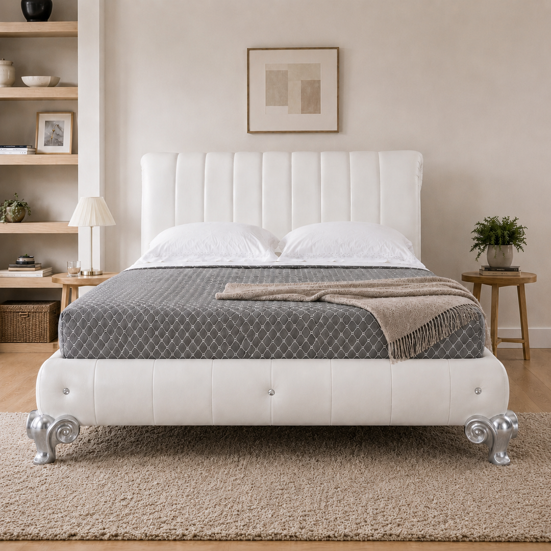VENUS King Leather Bed - New Trend Concepts
