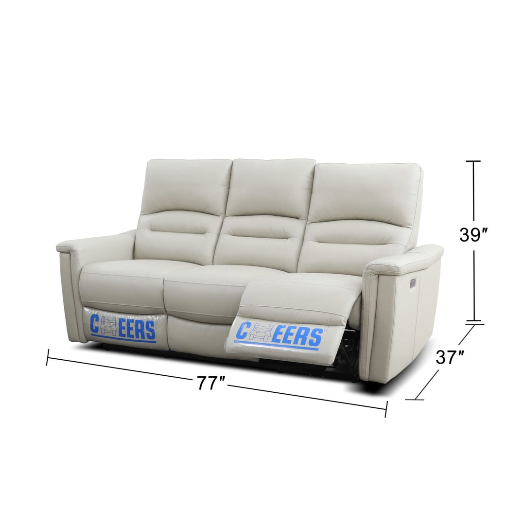 ALEXANDER Leather Power Motion 3 Seater Sofa – Cheers