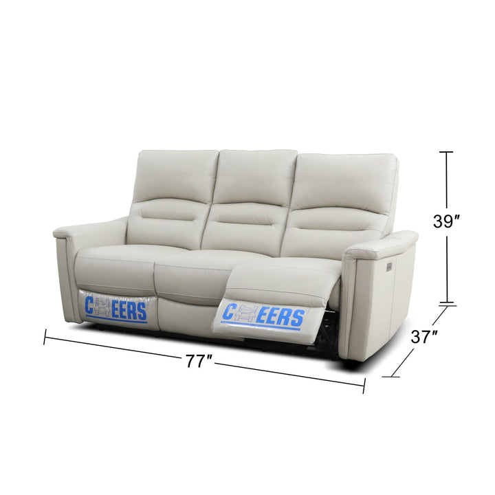 ALEXANDER Leather Power Motion 3 Seater Sofa – Cheers