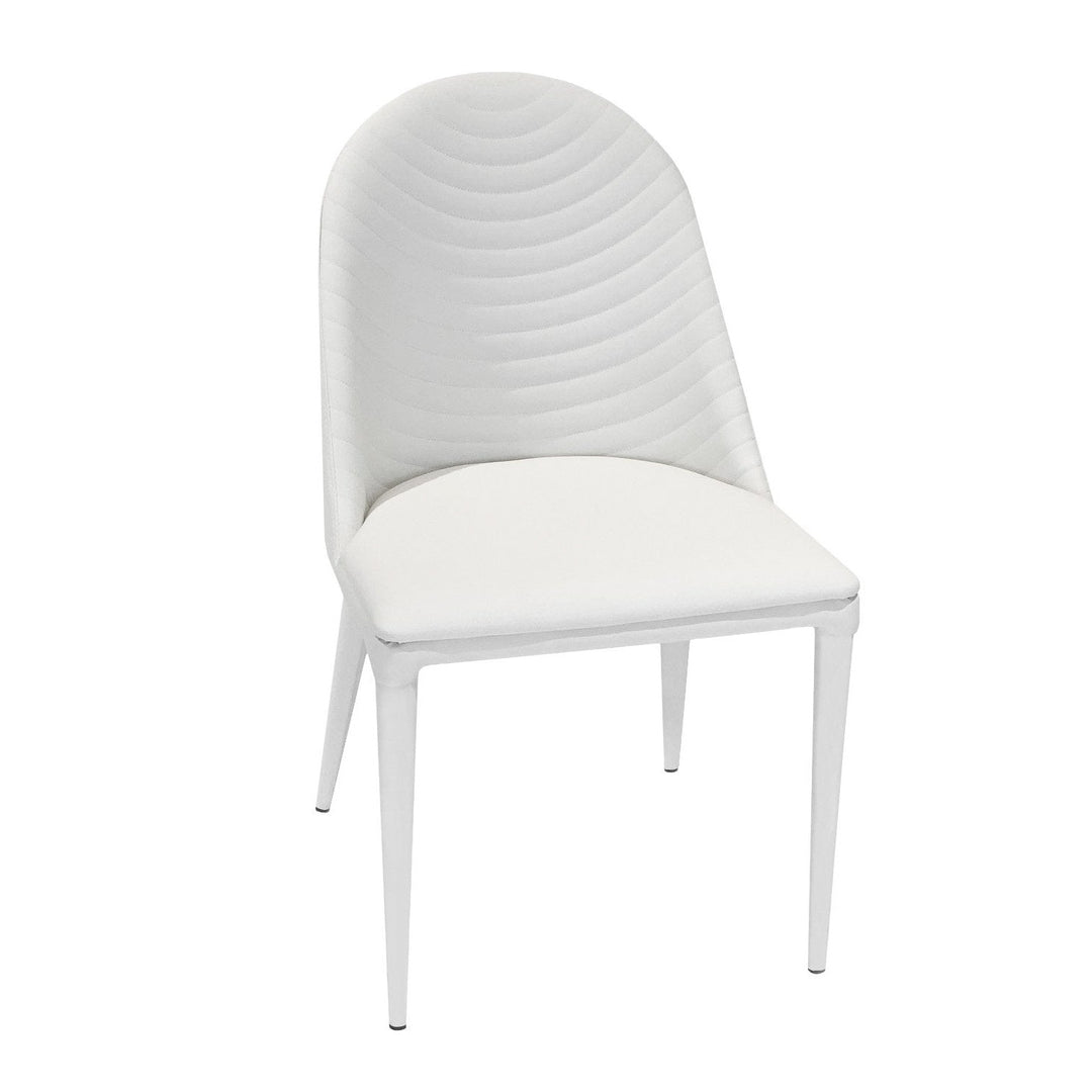 LUKE Round Back Dining Chair White