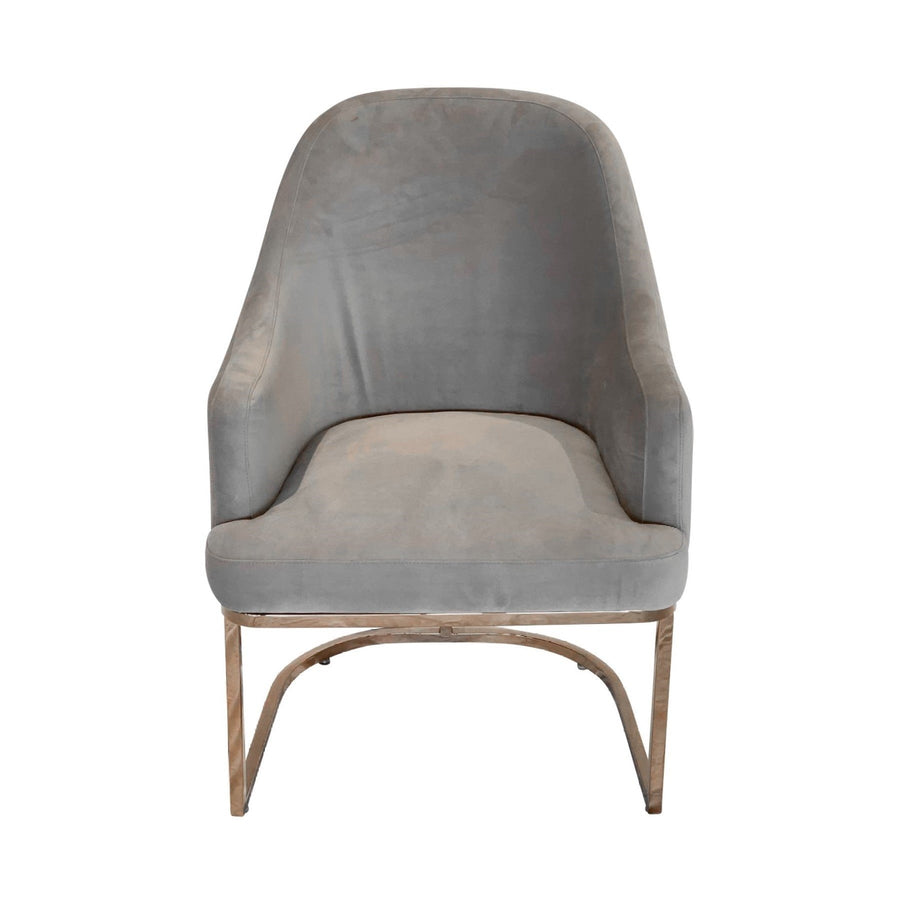 MASSA Velvet Dining Chair Rose Gold