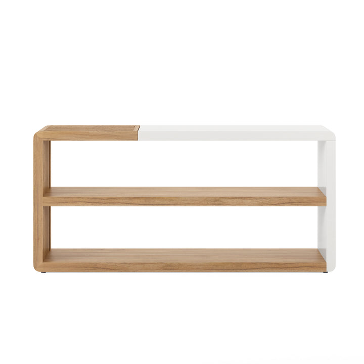 PORTICO White & Wood Console Table