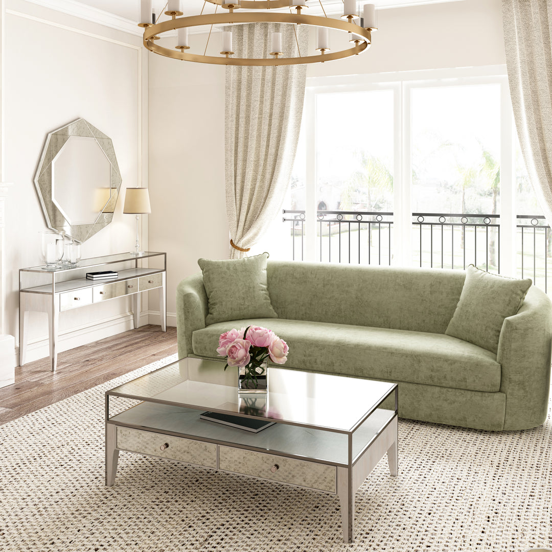 MEZZANINE Dove Grey Wood 2 Drawers Coffee Table