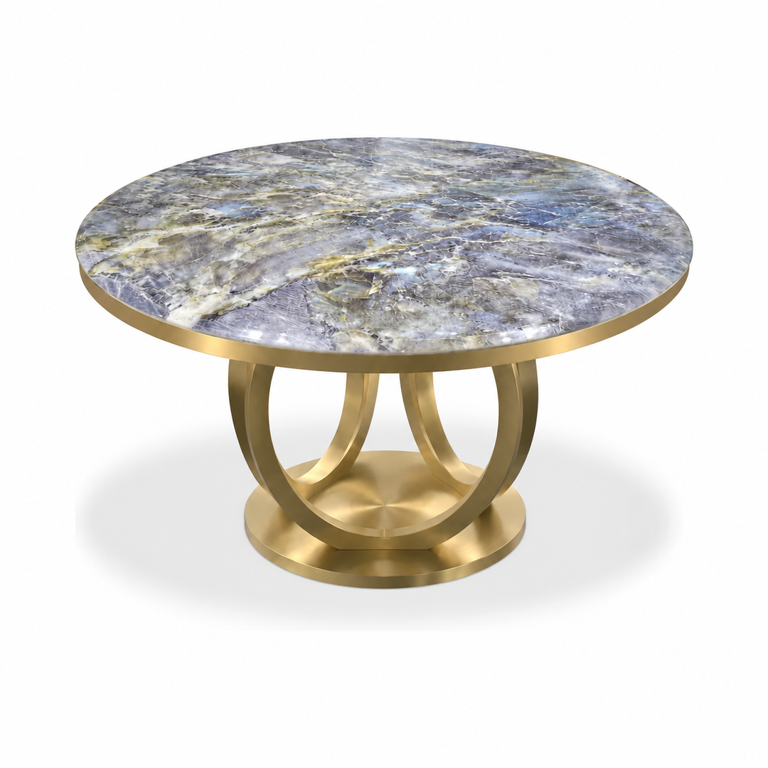 AURELIA Faux Marble Dining Table