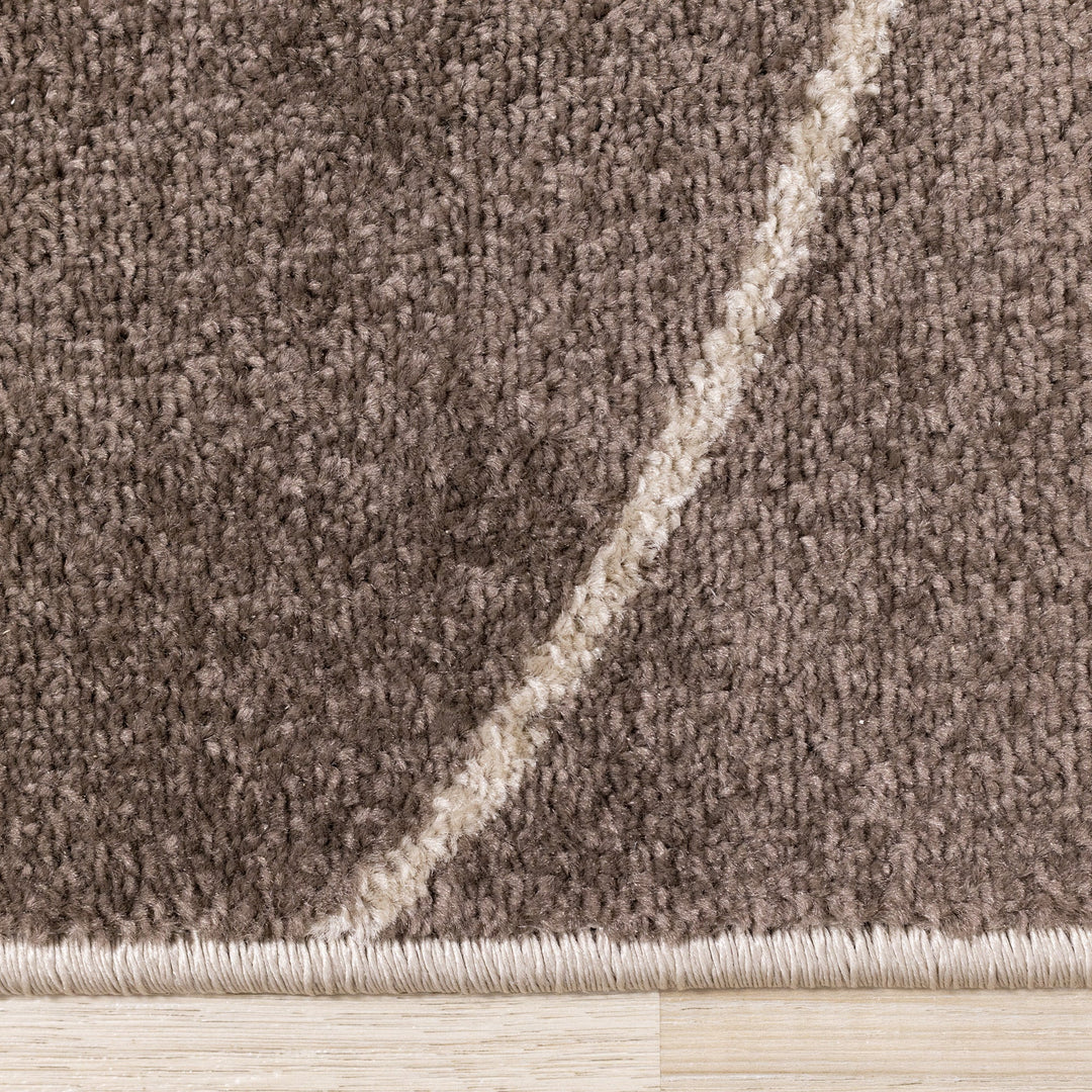 KYLIE Burgandy Beige, Shape Rug