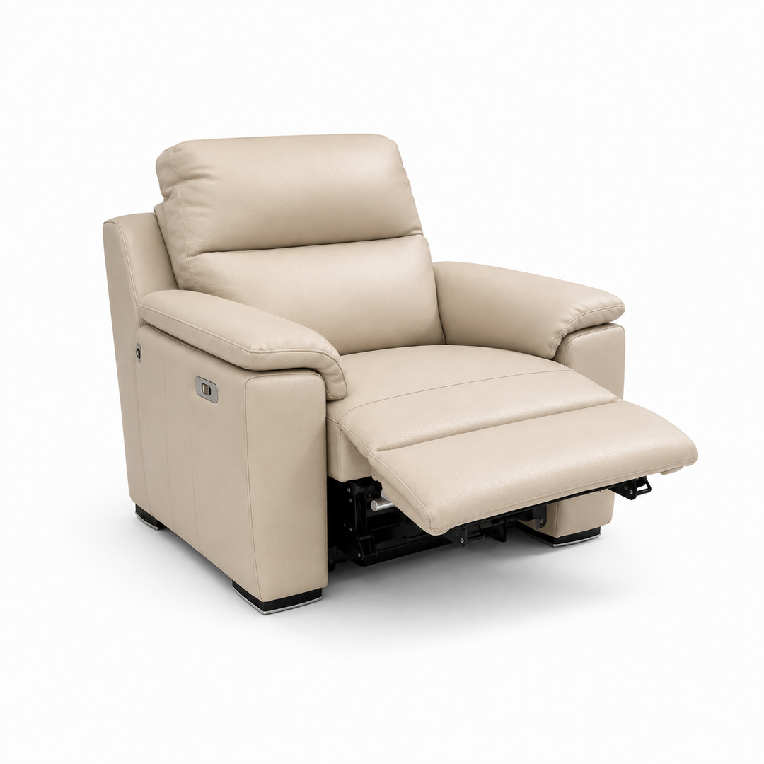 TAYLOR Full Leather Power Motion Sofa