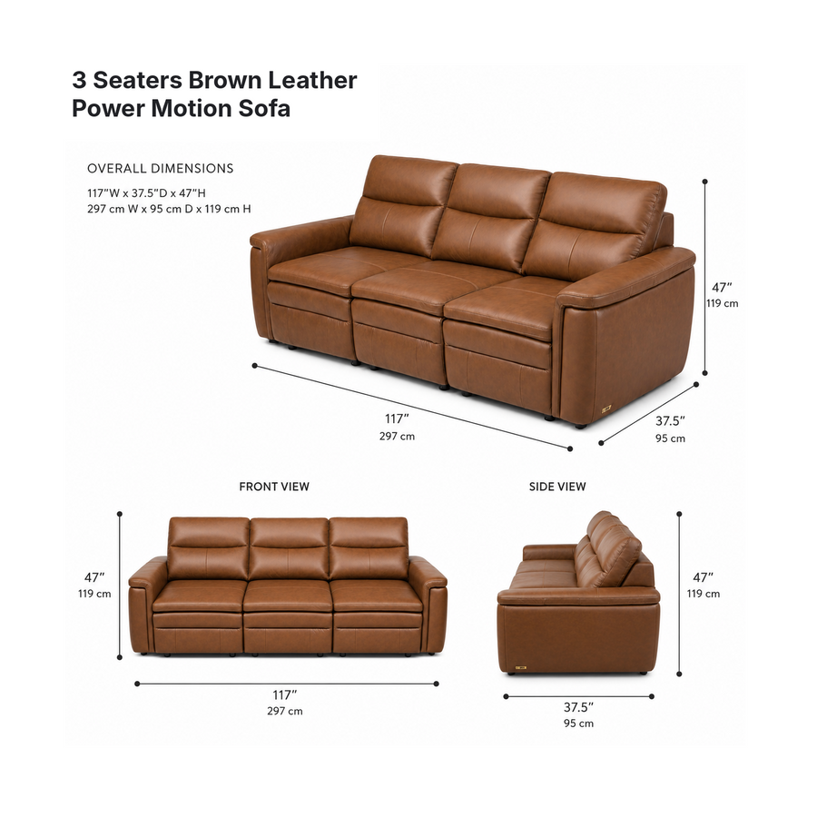 MILANA Power Motion Slide Out Sofa Bed