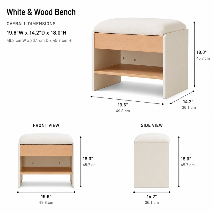 ROCCO Two-Tone Entry Bench