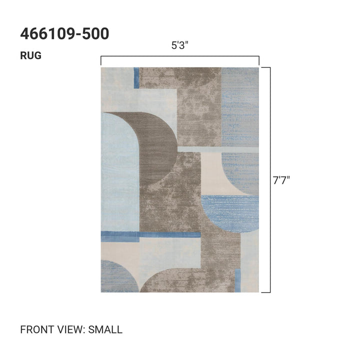 KALI Blue Brown, Abstract Rug