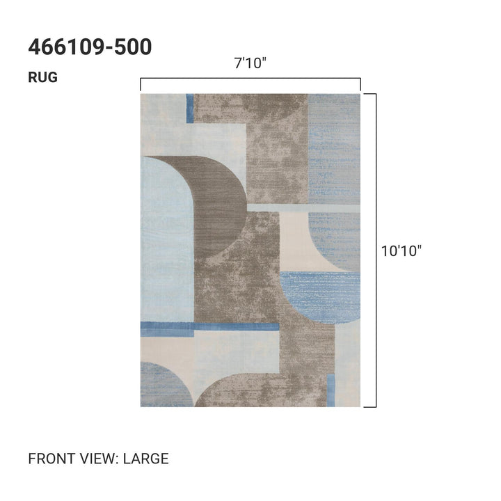 KALI Blue Brown, Abstract Rug