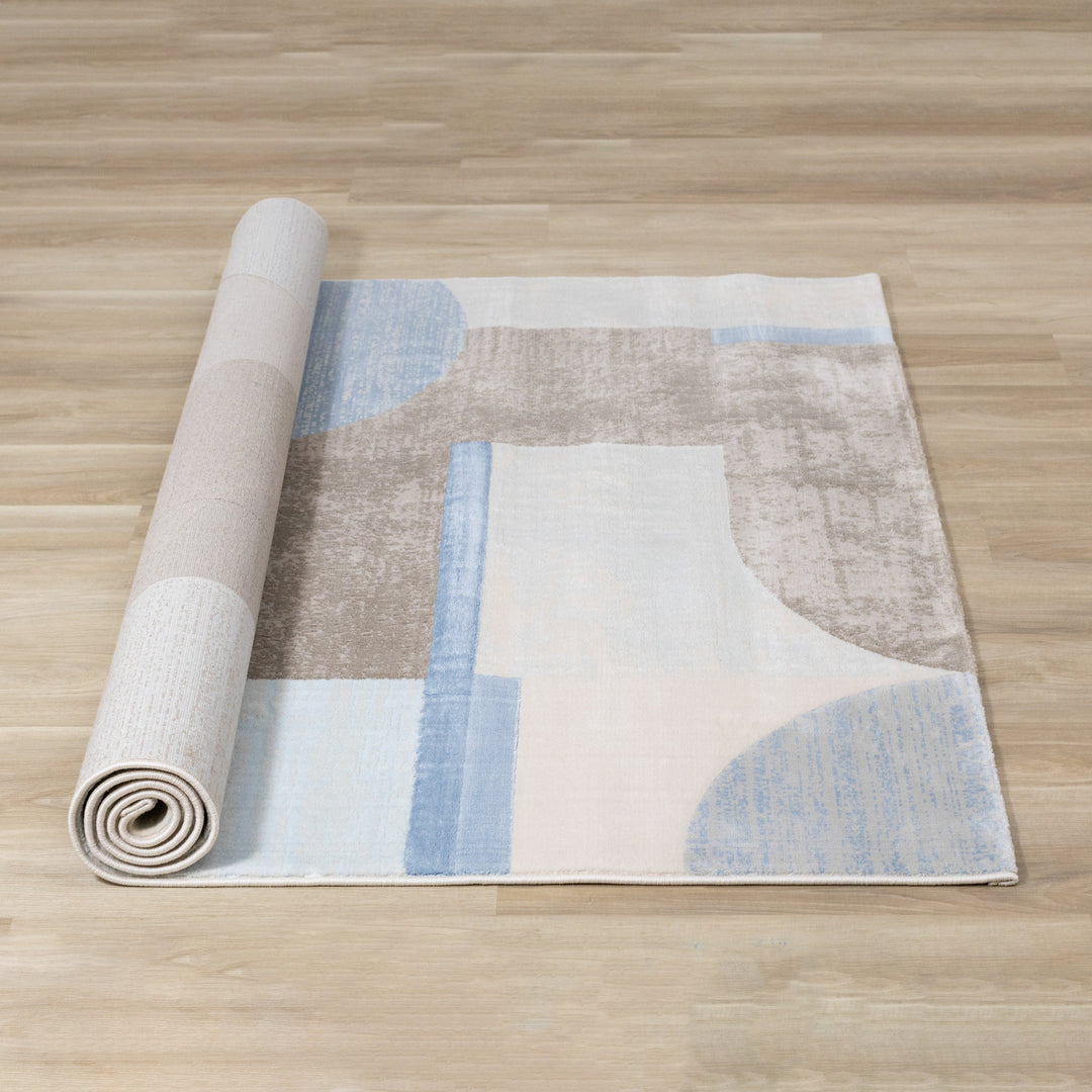 KALI Blue Brown, Abstract Rug