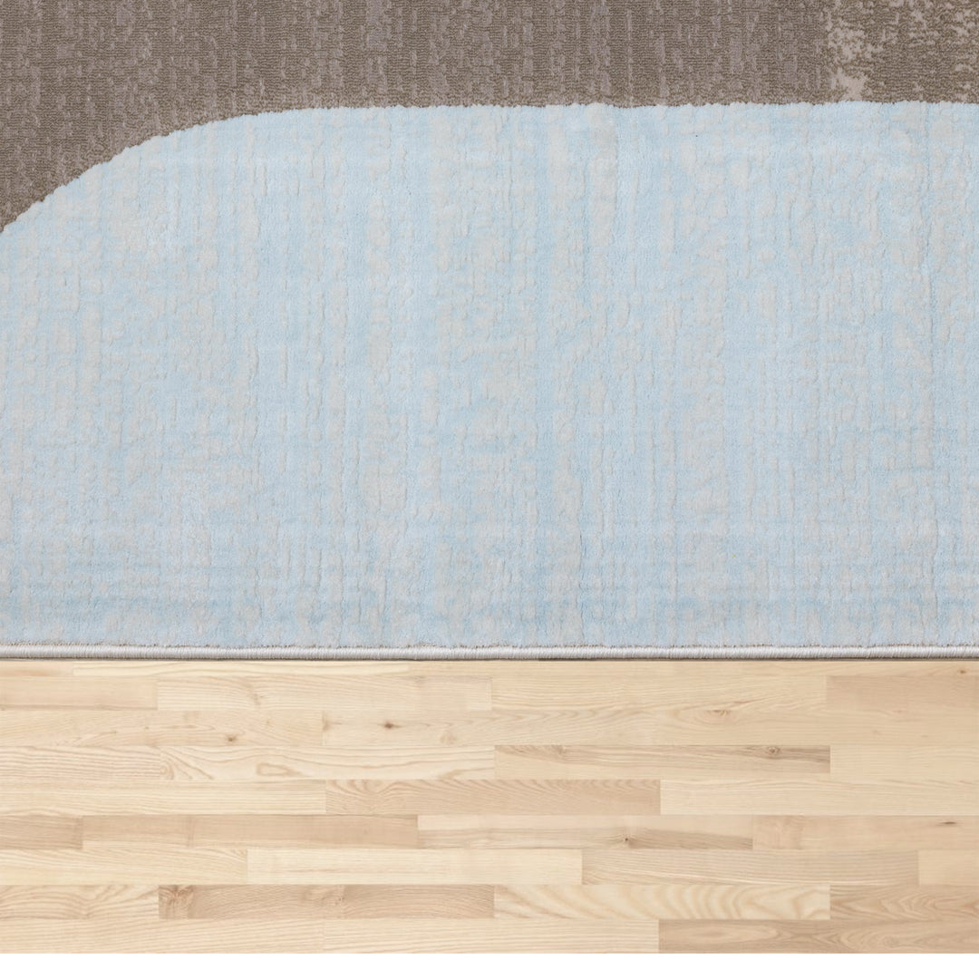 KALI Blue Brown, Abstract Rug