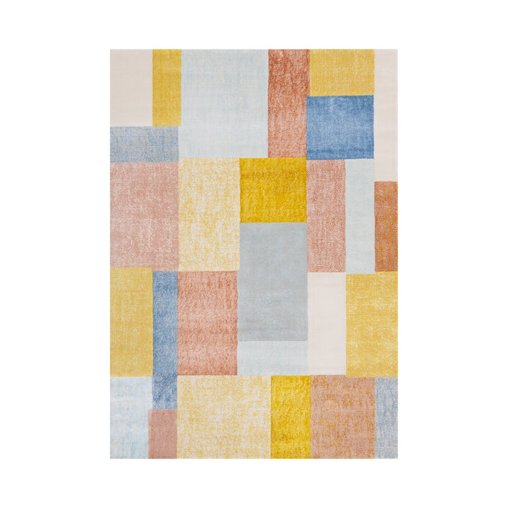 KALI Red Yellow Blue, Shape Rug