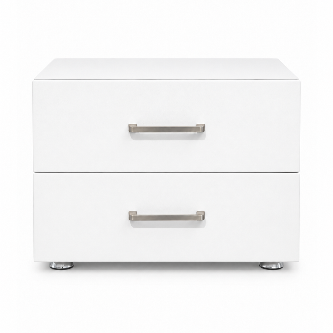AUDREY Chrome-Foot Nightstand