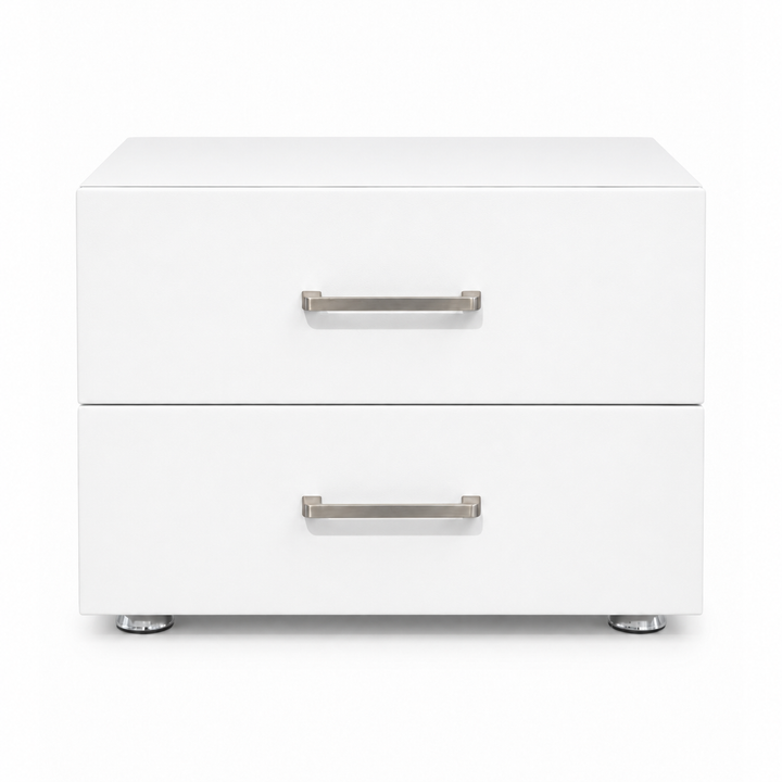 AUDREY Chrome-Foot Nightstand