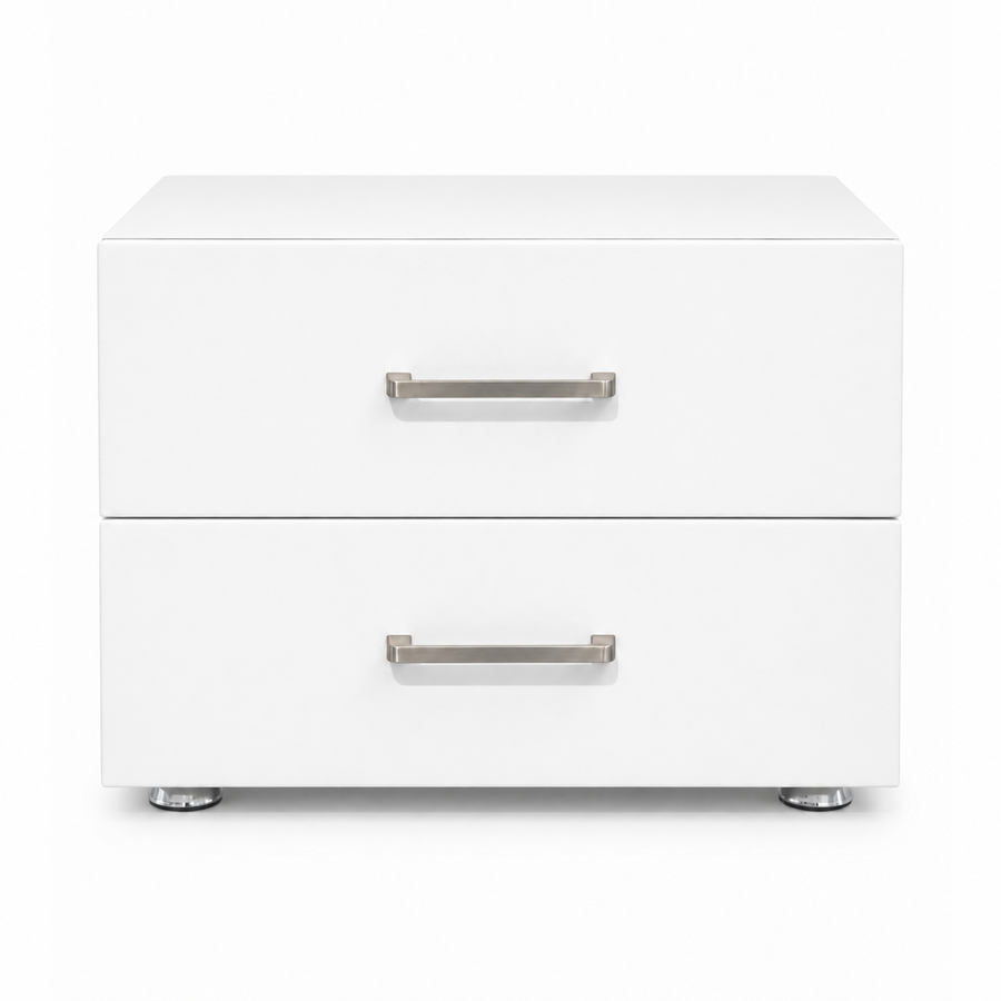 AUDREY Chrome-Foot Nightstand