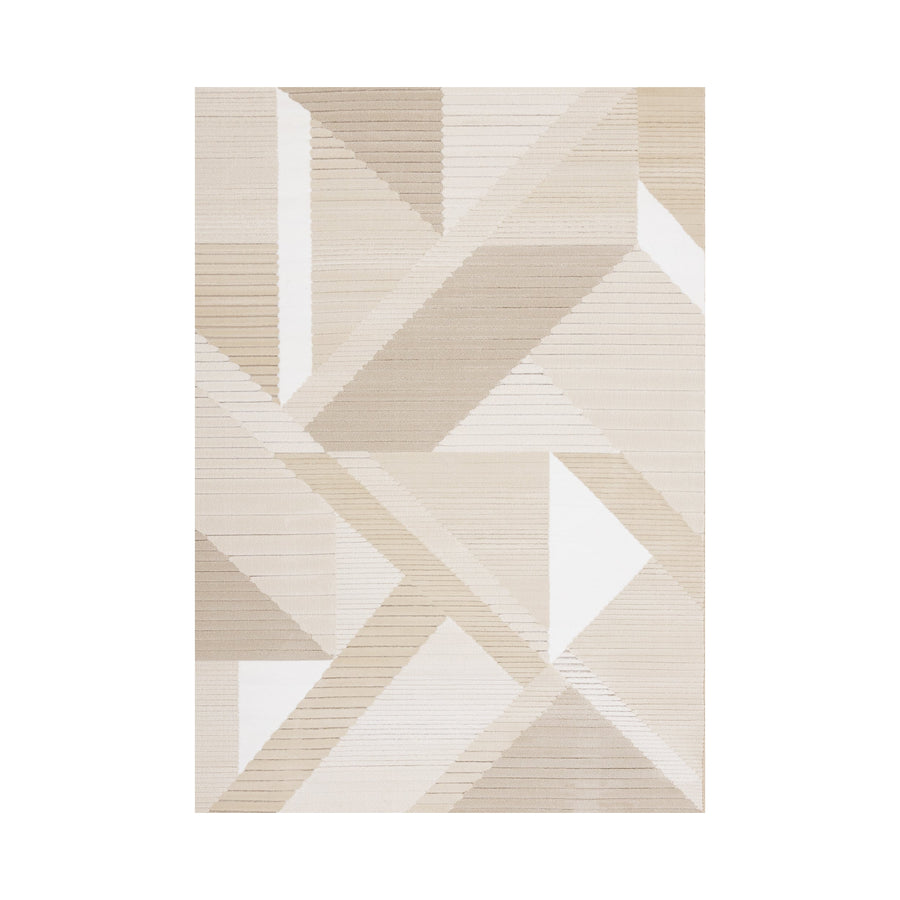 KATIE Beige White, Geometric Rug