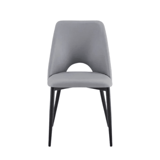 KENNETH Open Back Dining Chair Gray
