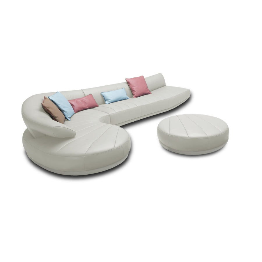 DOROTHY Leather Curved Sofa Sectional