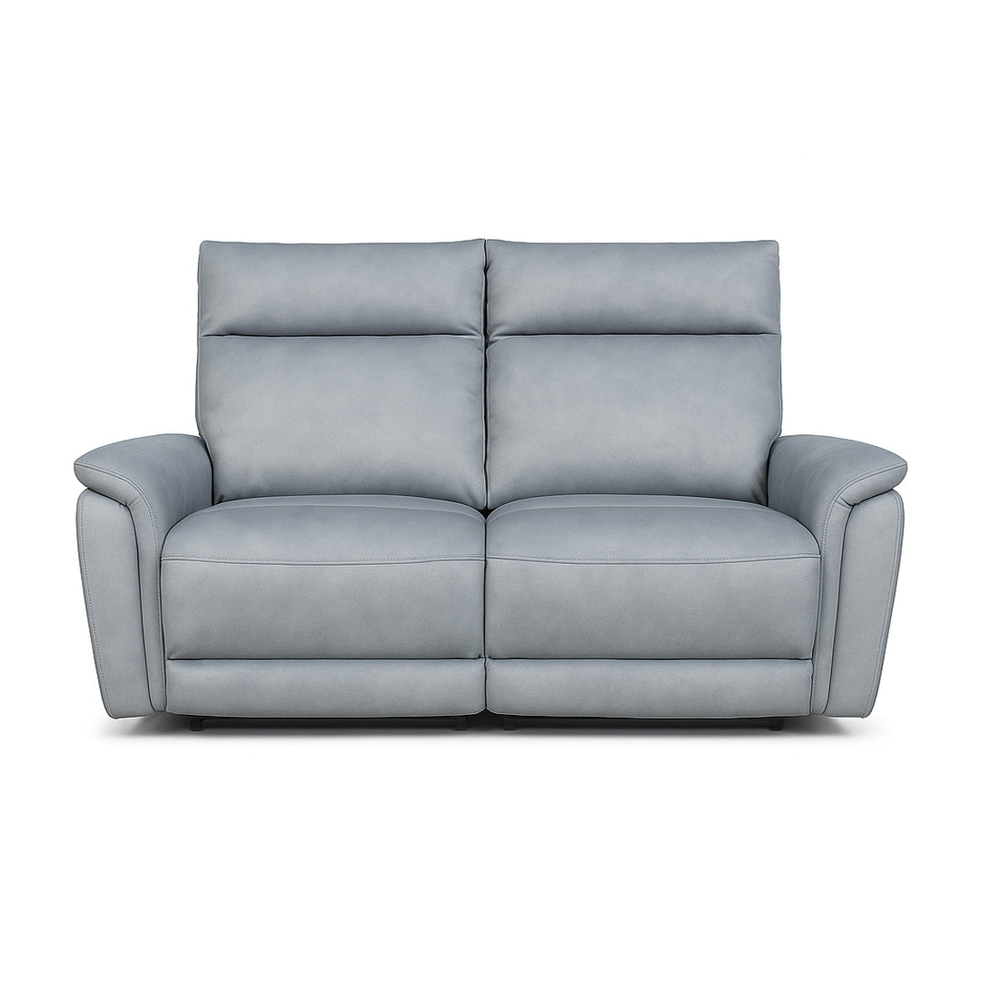 NUVIO Arctic Blue Power Motion Sofa & Recliner Chair