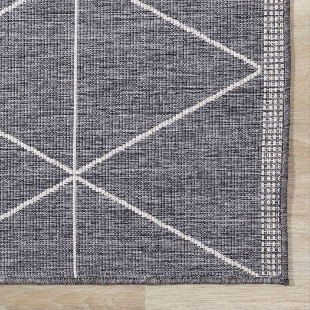 KARINA Grey, Geometric Rug