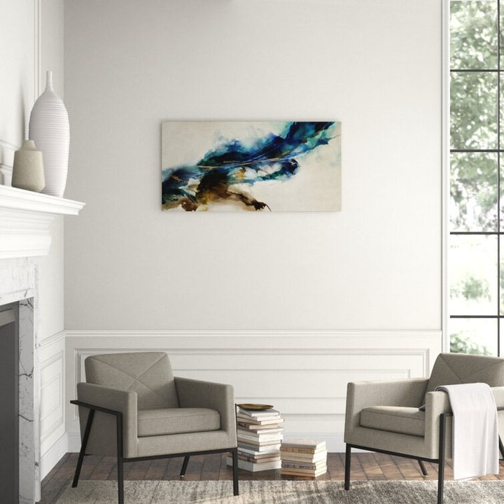 DORIAN Cerulean Movement Abstract Canvas