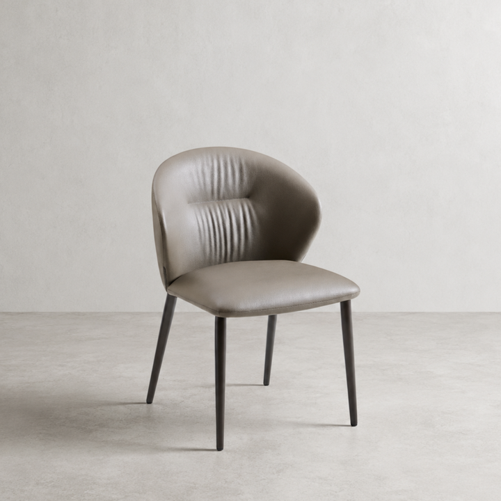ARACELI Beige Leatherette Pet-friendly Dining Chair