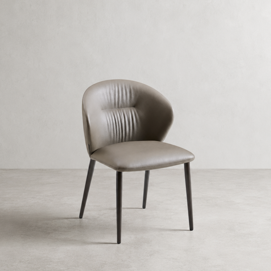 ARACELI Beige Leatherette Pet-friendly Dining Chair