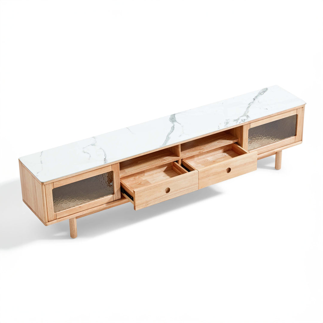 LAYLA Wooden and Ceramic TV Stand