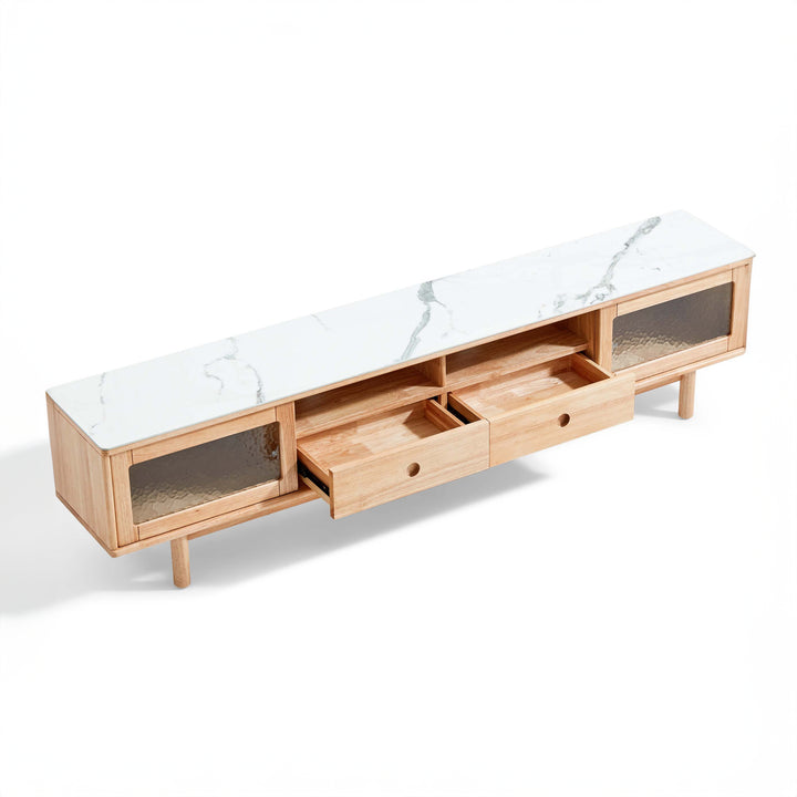LAYLA Wooden and Ceramic TV Stand