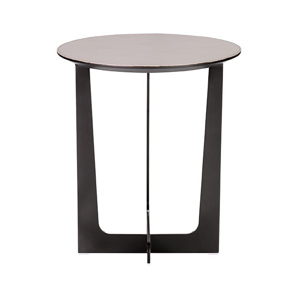 JESSE Leather Side Table Small