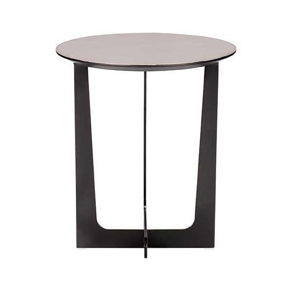 JESSE Leather Side Table