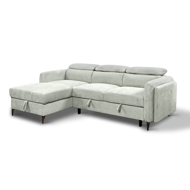 JAKE Velvet Sectional Sofa Bed