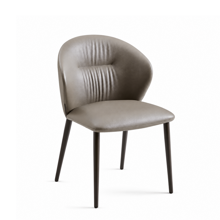 ARACELI Beige Leatherette Pet-friendly Dining Chair