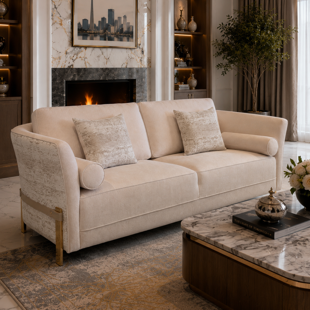 TATJANA 3 Seaters Fabric Sofa