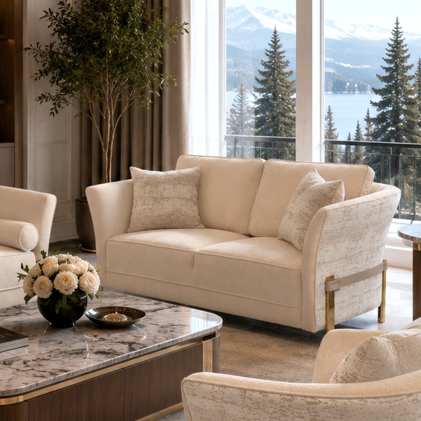TATJANA 2 Seaters Fabric Sofa