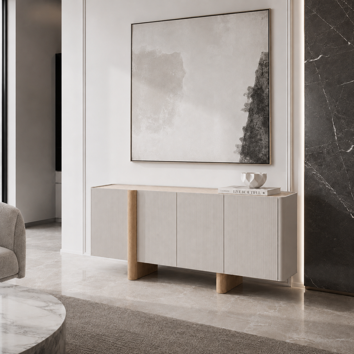 ROGAN White Oak Veneer Sideboard