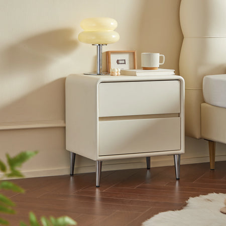 TAYSIDE Soft Sand Colored Nightstand